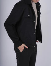 黑色挺身外套Trucker Jacket in Black－韓國男裝