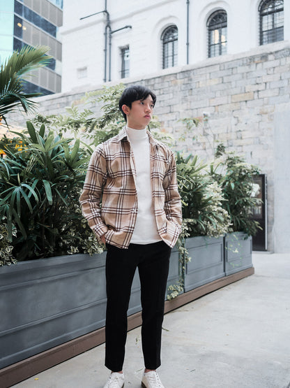 現貨 彈性半領上衣