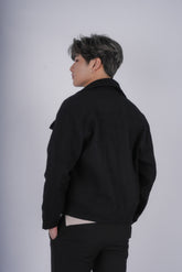 黑色挺身外套Trucker Jacket in Black－韓國男裝