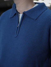 拉鍊領口針織毛衣Zip Jumper－韓國男裝