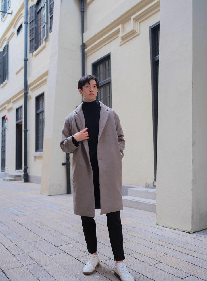 啡色大衣Brown Coat－韓國男裝