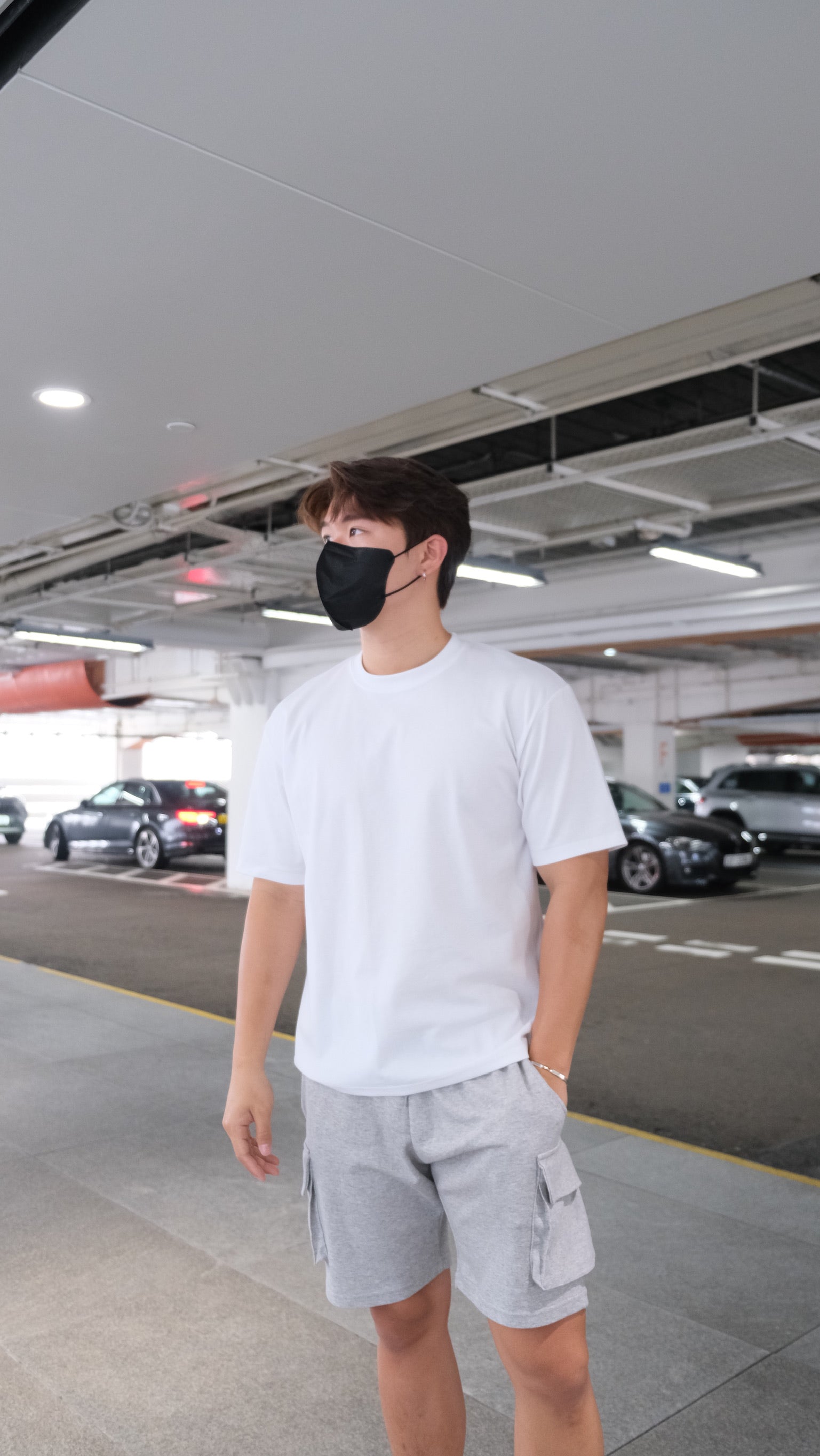 韓國男裝-純白色短袖上衣White Tee