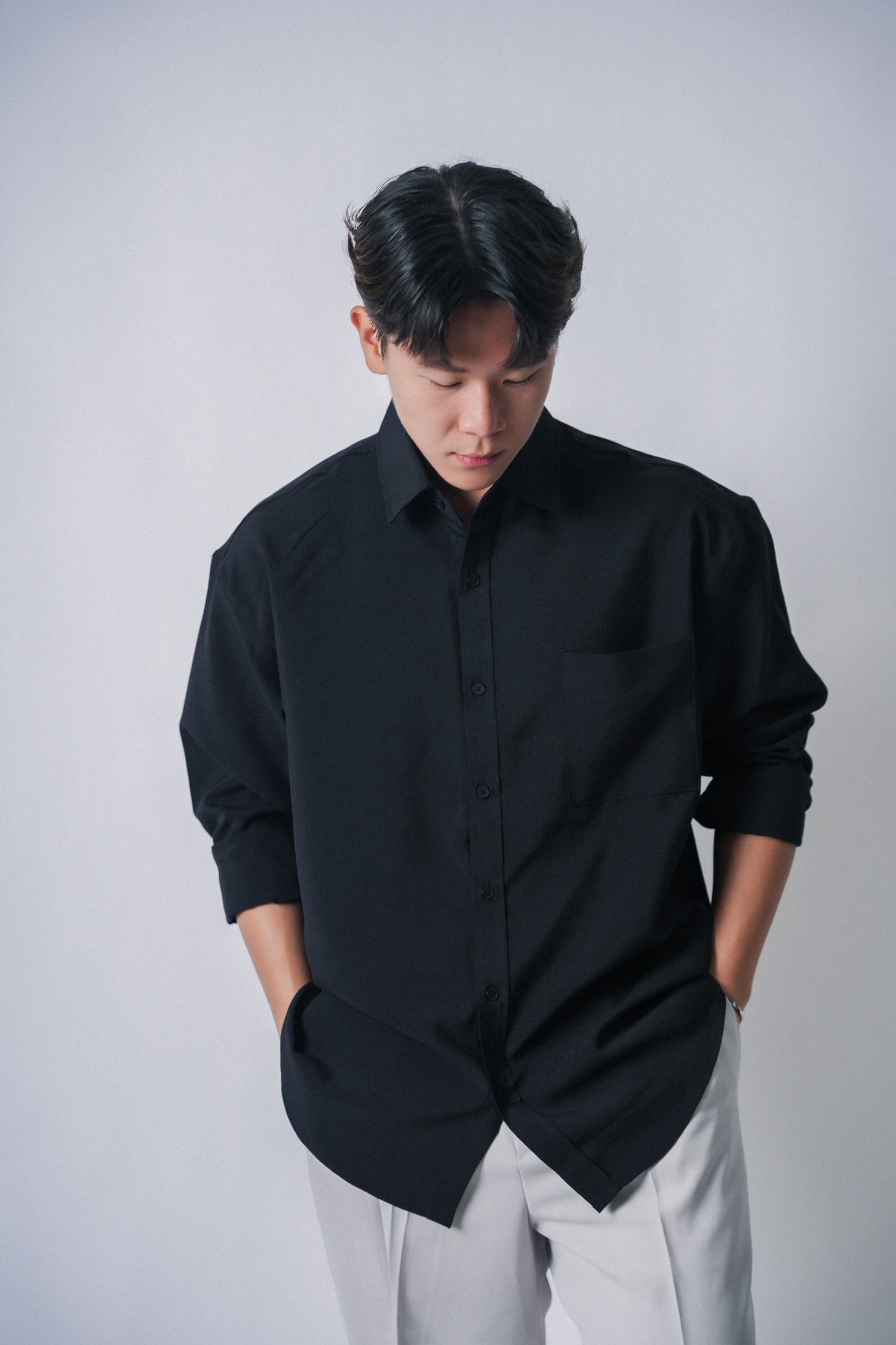 黑色襯衫Black shirt － 韓國男裝
