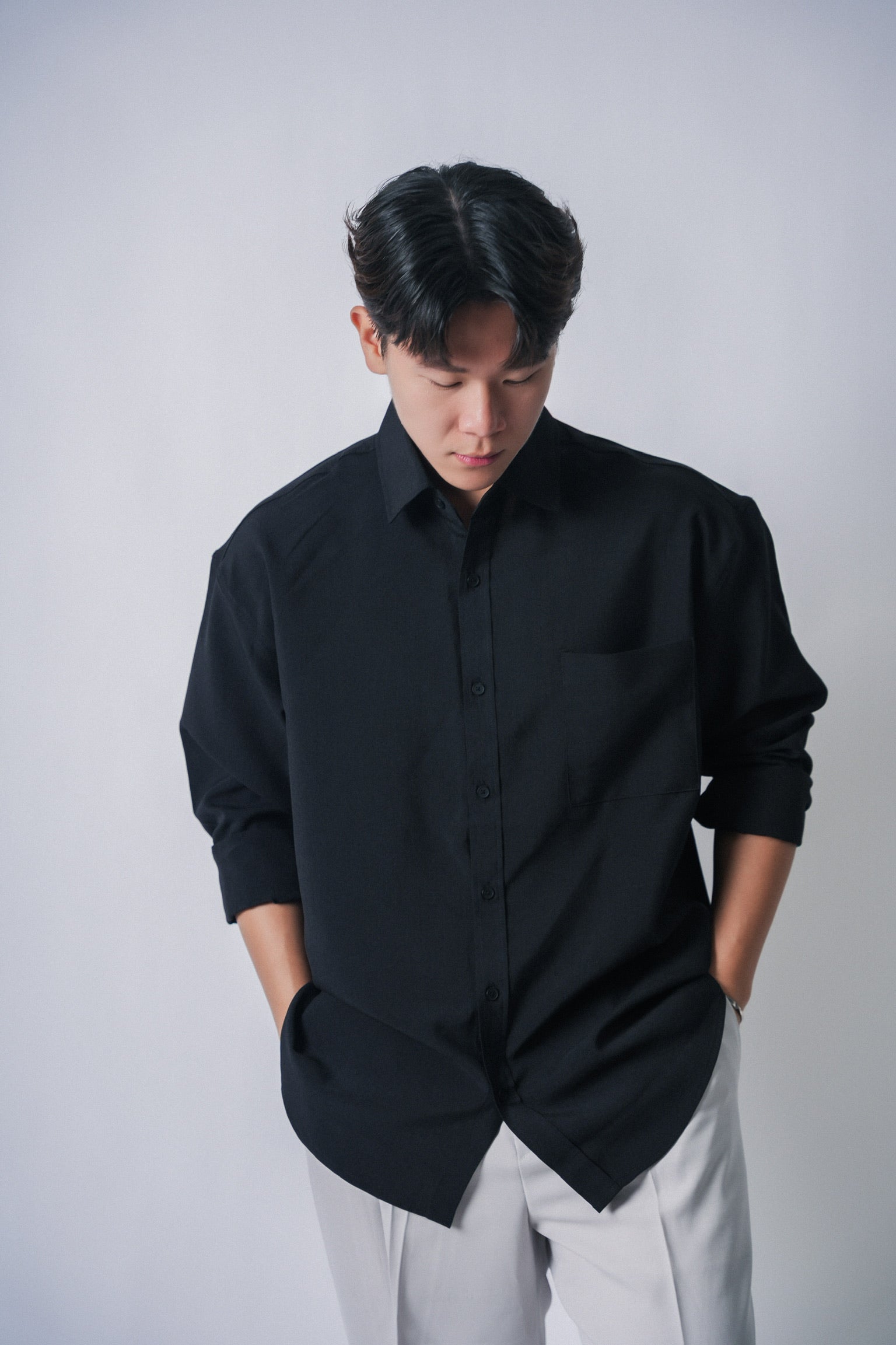 黑色襯衫Black shirt － 韓國男裝