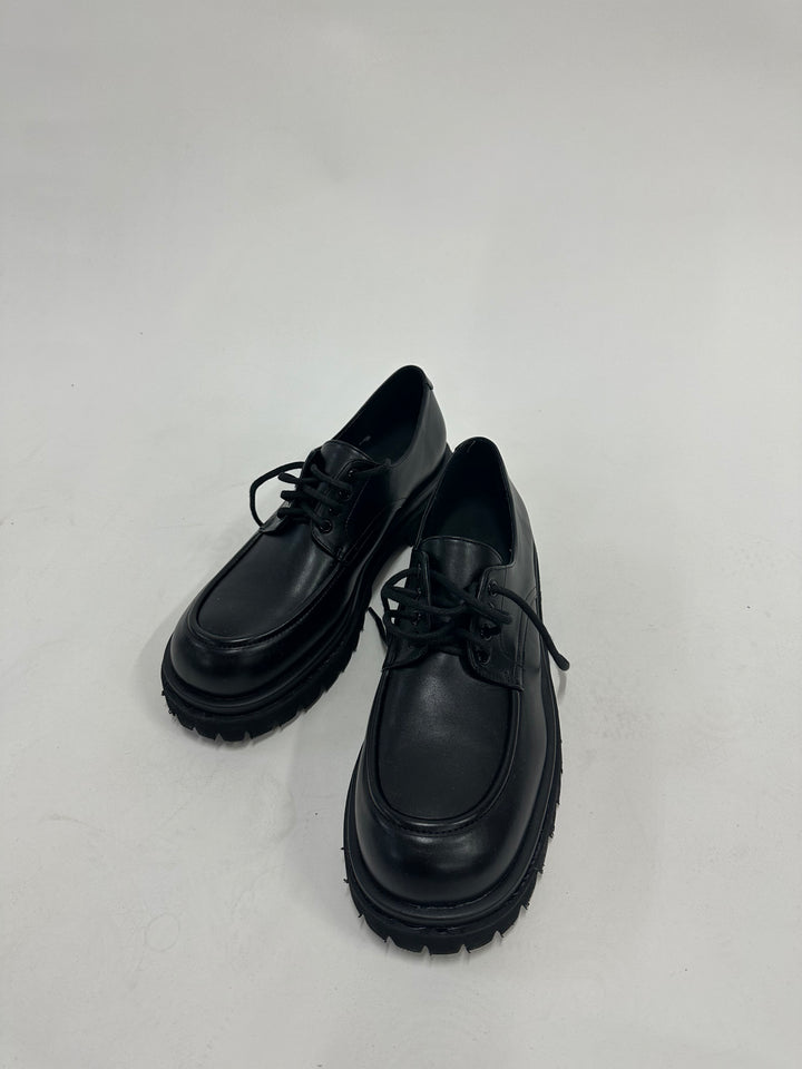 厚底皮鞋Lace-up Shoes - 韓國男裝皮鞋