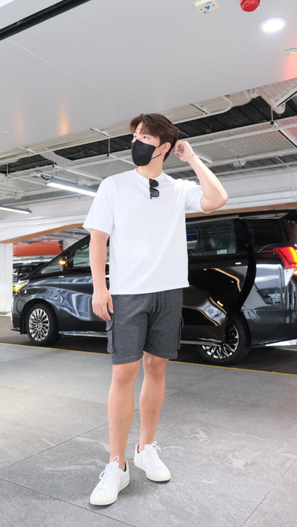 韓國男裝-純白色短袖上衣White Tee