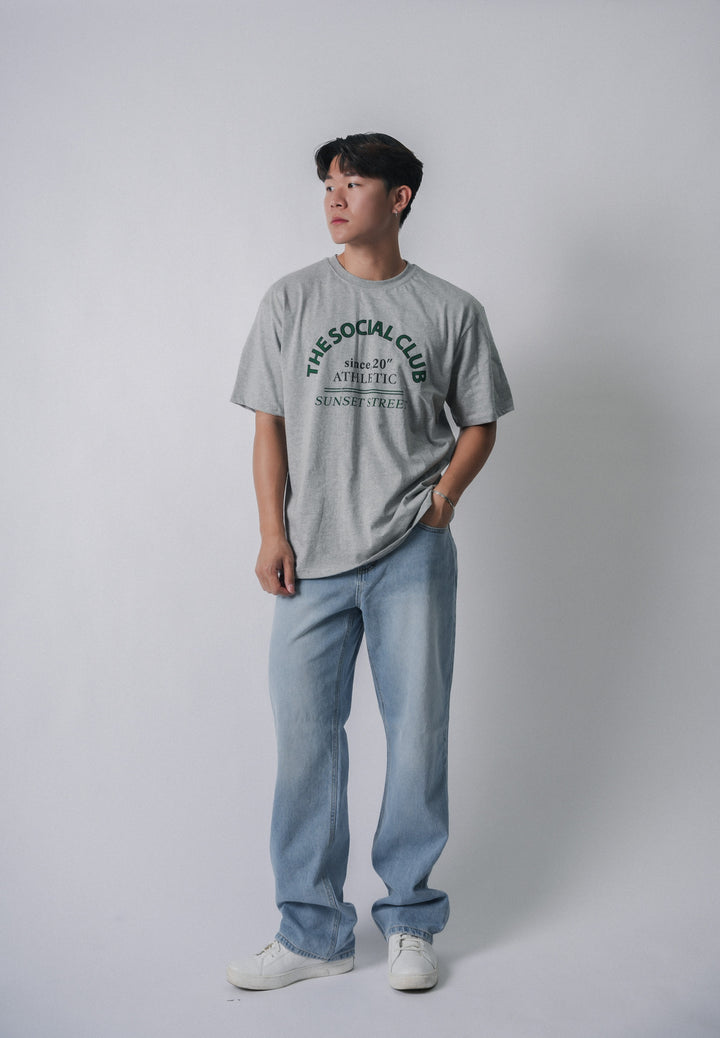 落地牛仔褲Semi Wide Fit Jeans - 韓國男裝