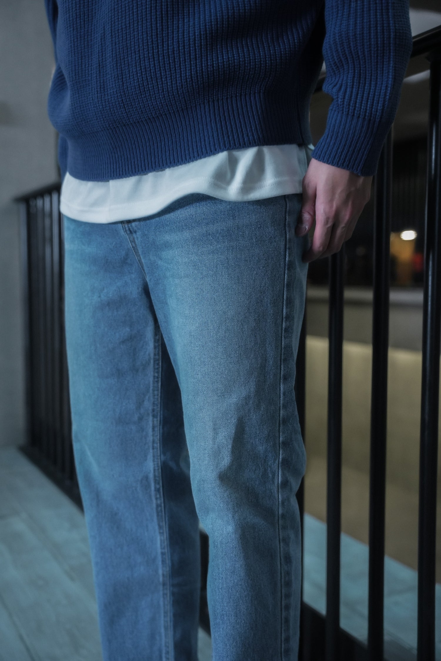 拉鍊領口針織毛衣Zip Jumper－韓國男裝