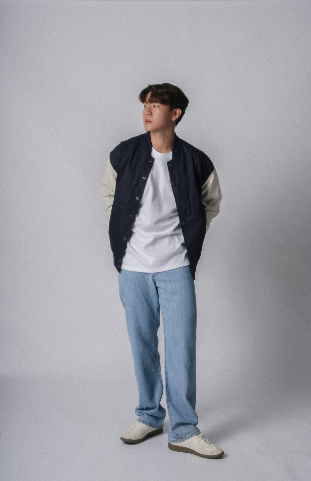淺藍牛仔褲Light Washed Jeans-韓國男裝