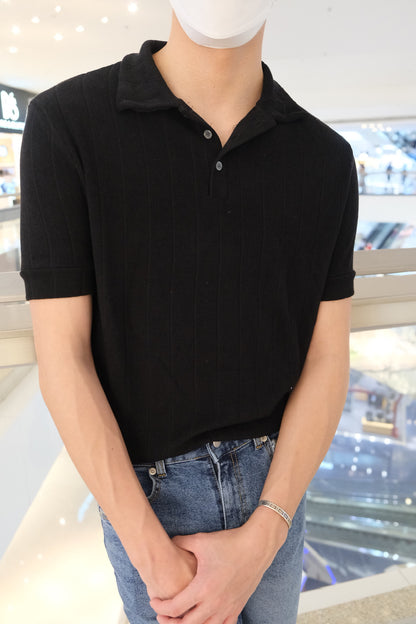 黑色鈕扣上衣Black Button Top - 179cmhk