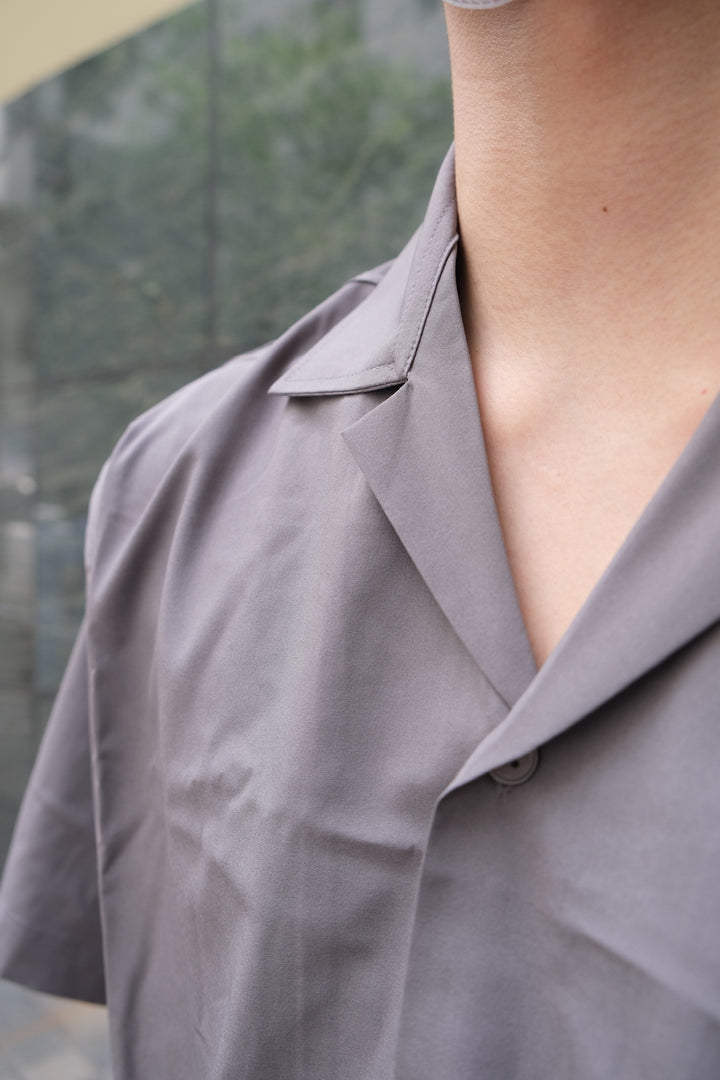 碳灰短袖襯衫Charcoal Short Sleeve Shirt - 179cmhk
