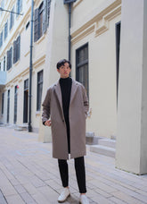 啡色大衣Brown Coat－韓國男裝