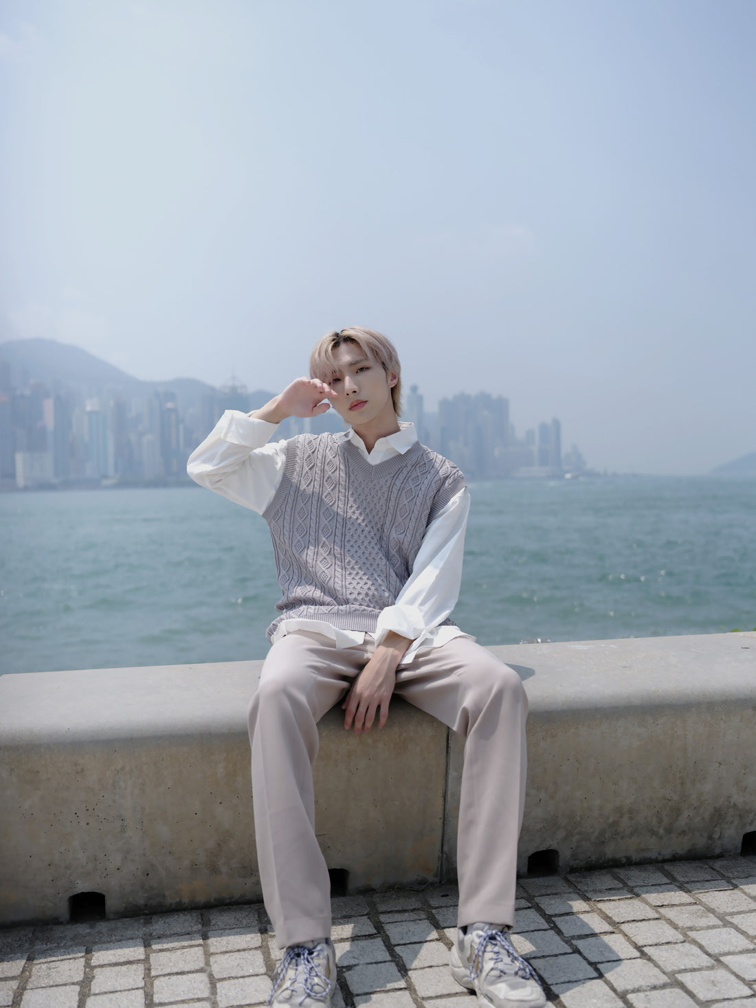 米色日常長褲Daily Beige Bottom－韓國男裝