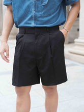 韓國男裝-黑色百搭短褲Black Shorts