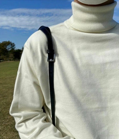 樽領針織上衣Roll Neck Top－韓國男裝