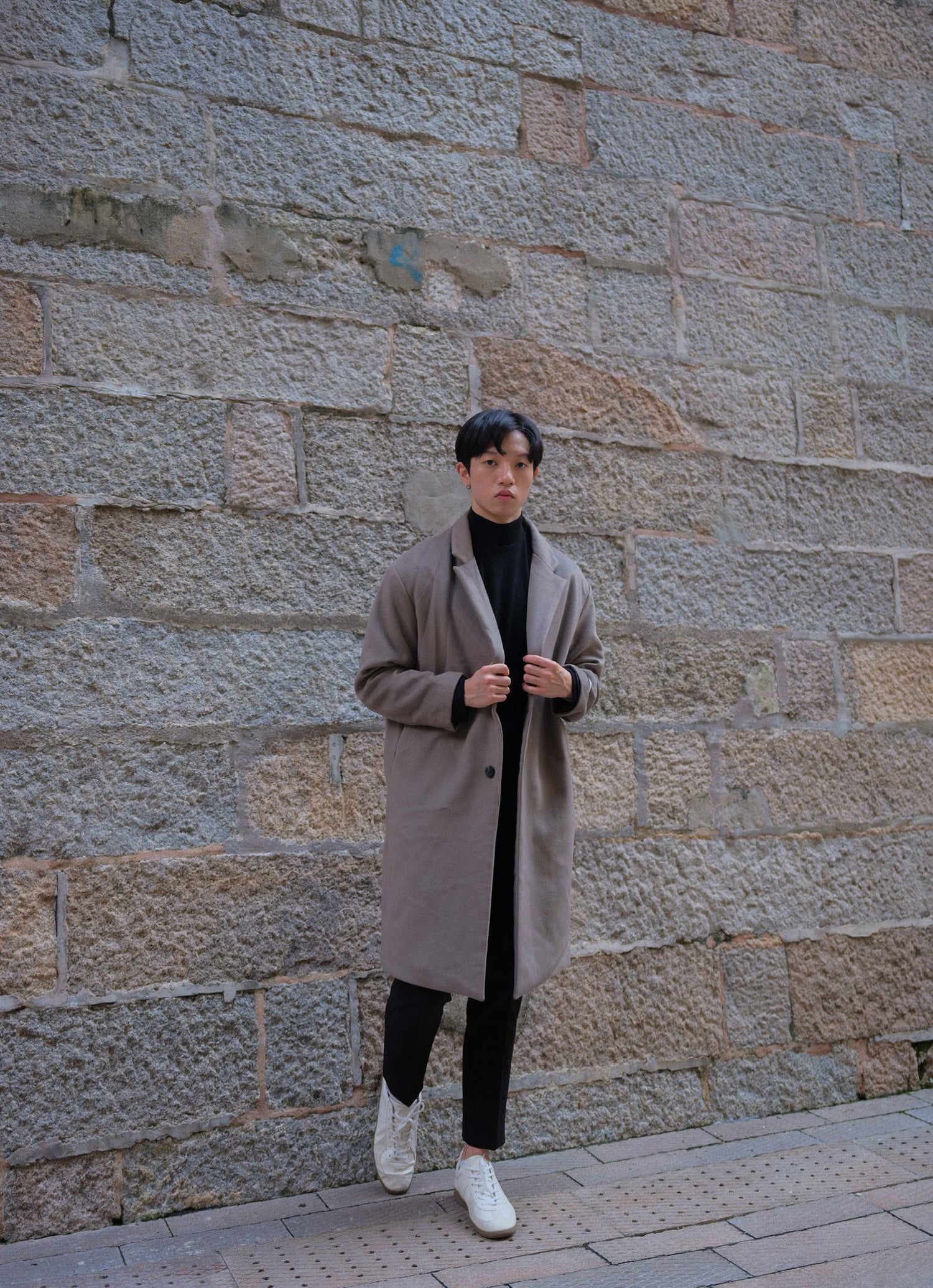 啡色大衣Brown Coat－韓國男裝