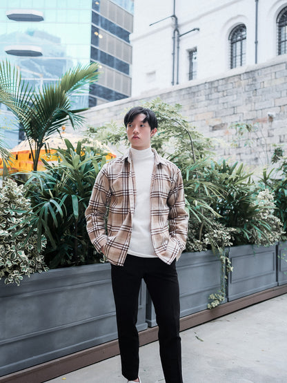 現貨 彈性半領上衣