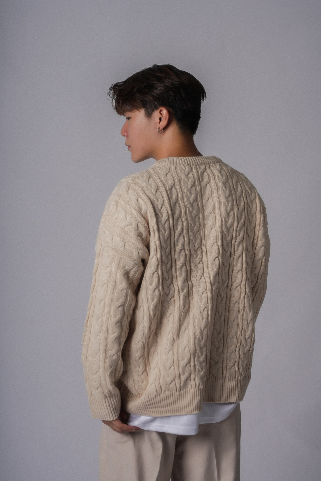 Cable Knit Top-韓國男裝