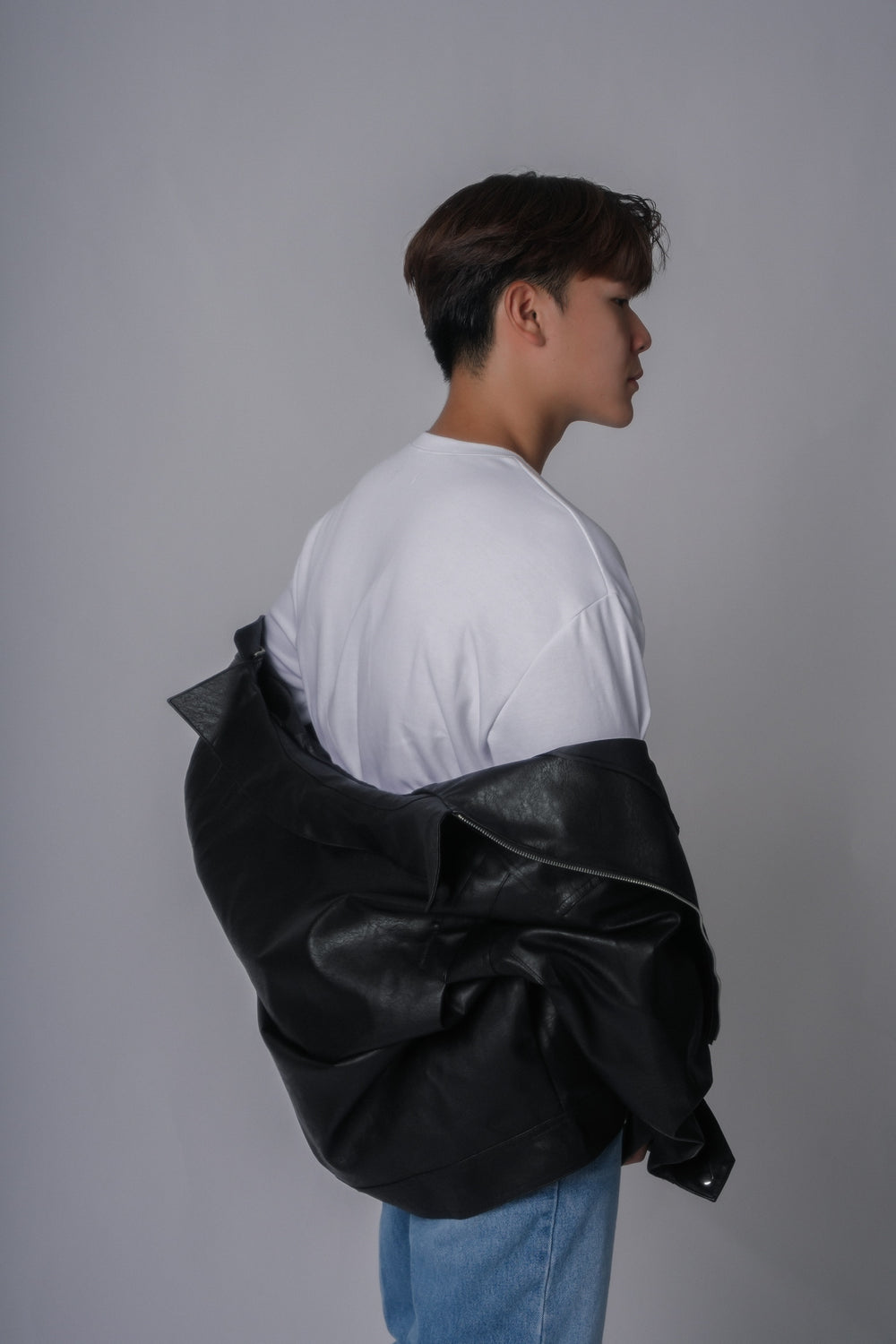 黑色皮褸Leather Jacket - 179cmhk