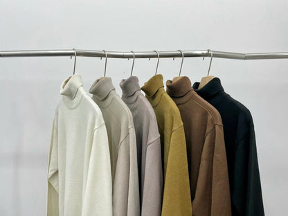 樽領針織上衣Roll Neck Top－韓國男裝