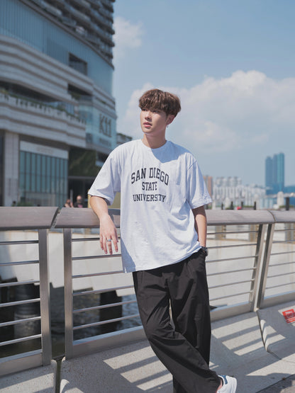 韓國男裝-淺灰短袖上衣San Diego Tee