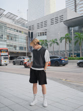 針織間條背心Striped Vest－韓國男裝