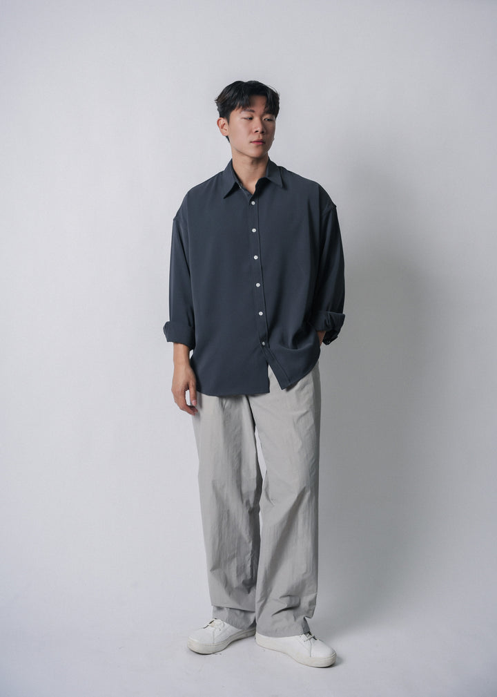 滑身落地長褲Relaxed Fit Bottom - 韓國男裝