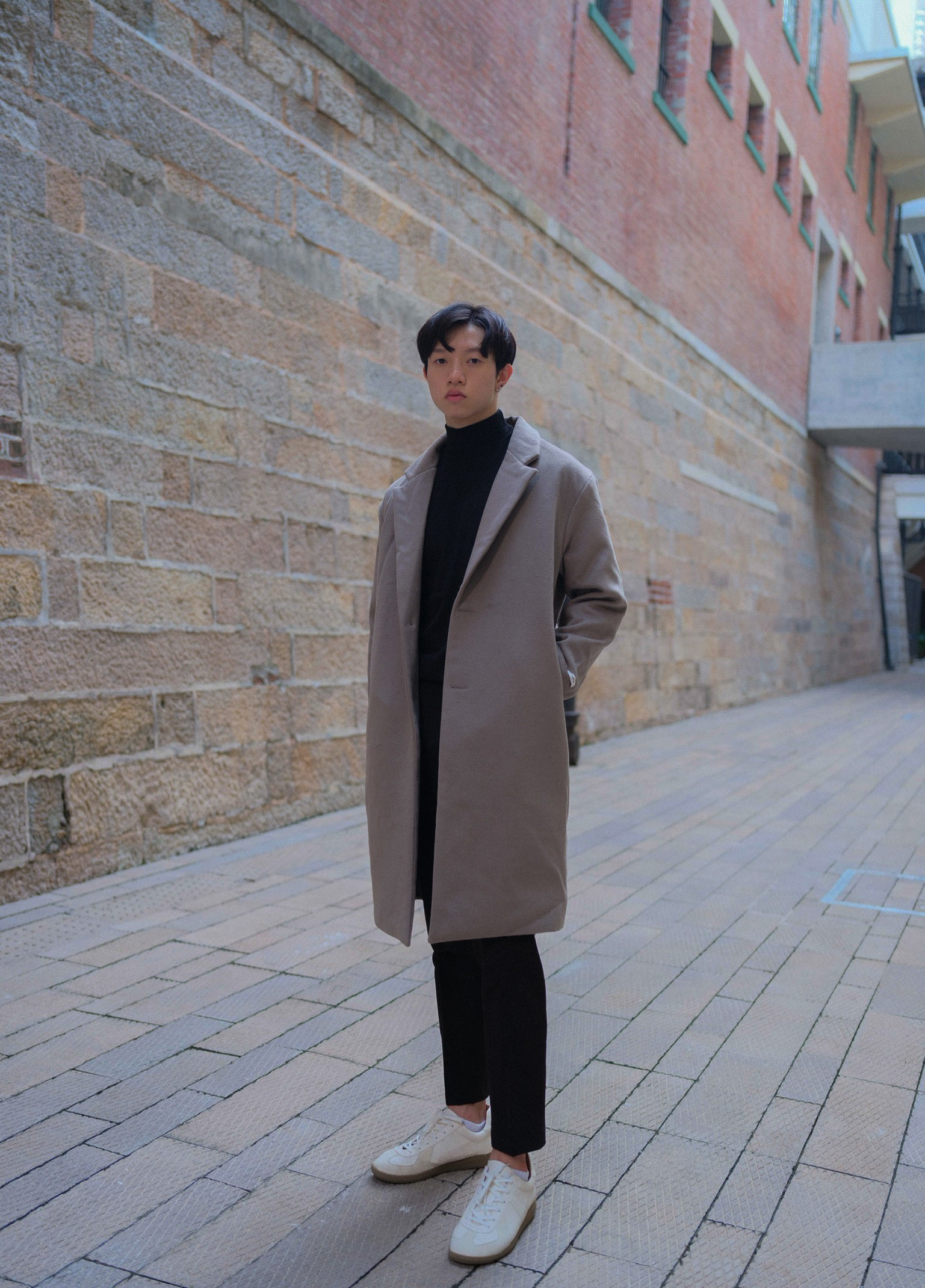 啡色大衣Brown Coat－韓國男裝