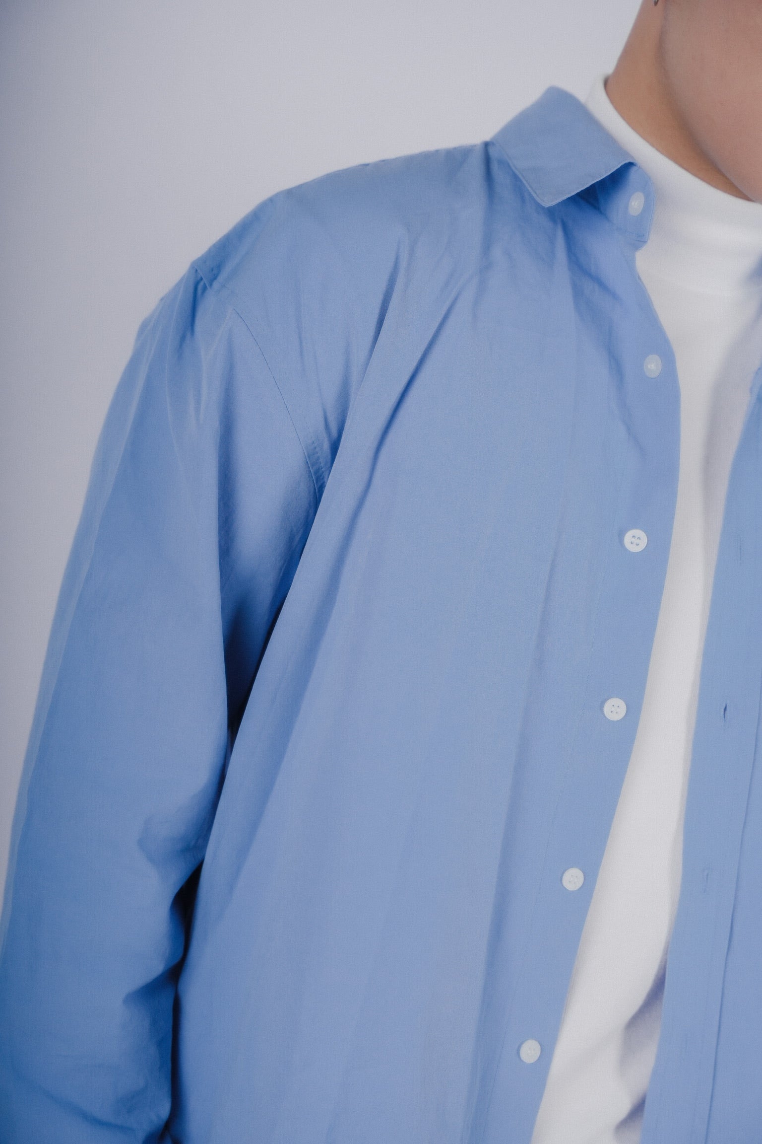 淺藍襯衫Blue Shirt－韓國男裝