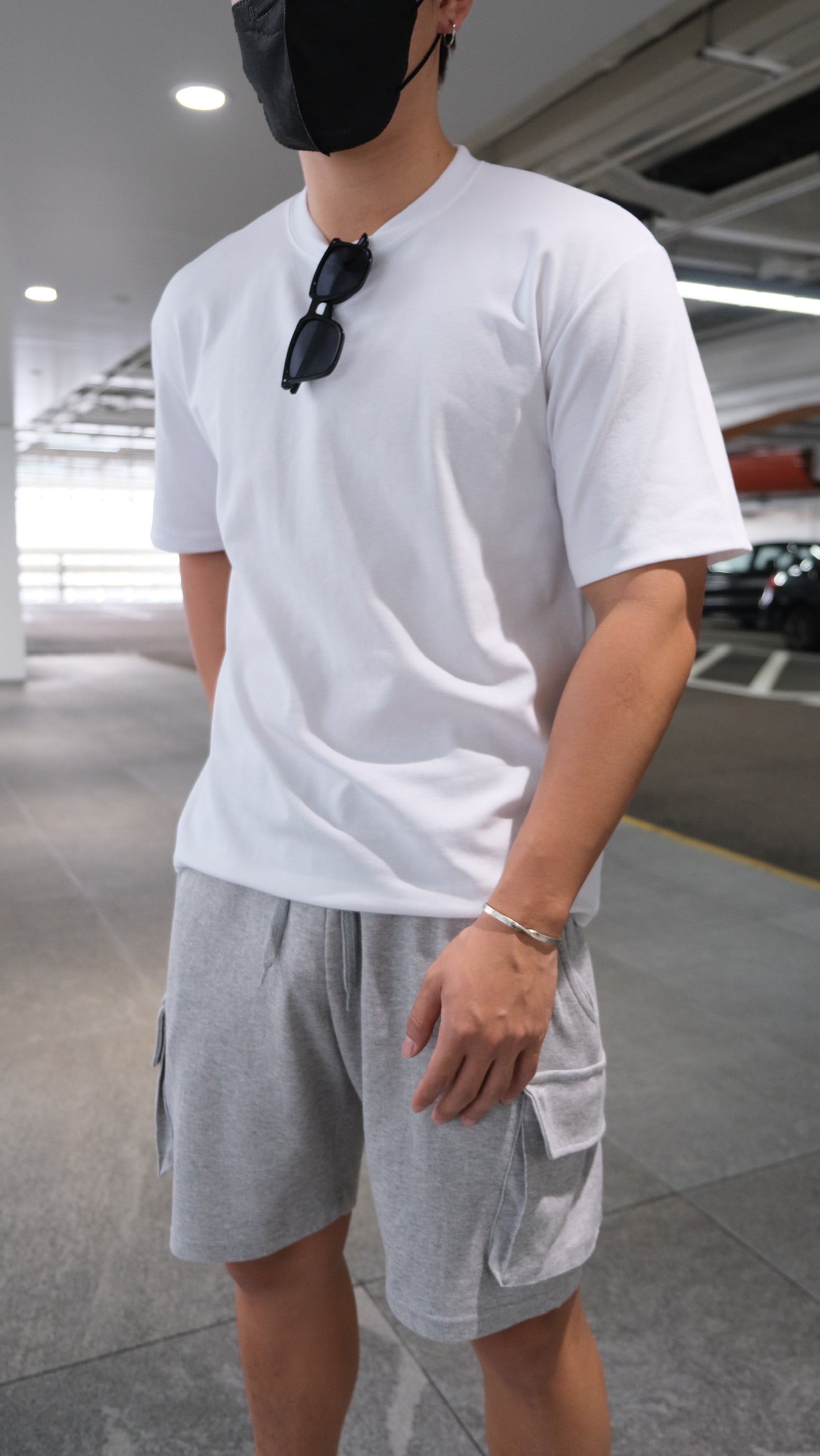 韓國男裝-純白色短袖上衣White Tee