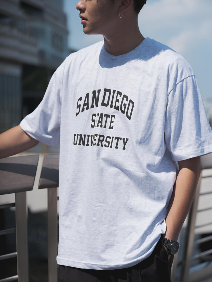 韓國男裝-淺灰短袖上衣San Diego Tee