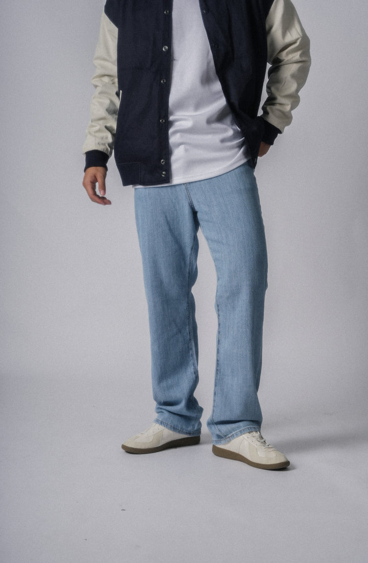 Navy Varsity Jacket- 韓國男裝