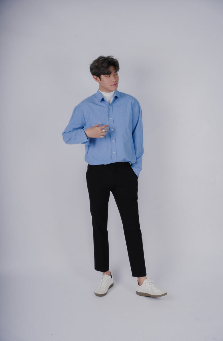淺藍襯衫Blue Shirt－韓國男裝