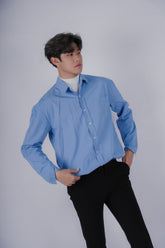 淺藍襯衫Blue Shirt－韓國男裝