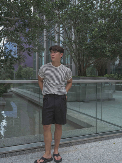 韓國男裝-黑色百搭短褲Black Shorts