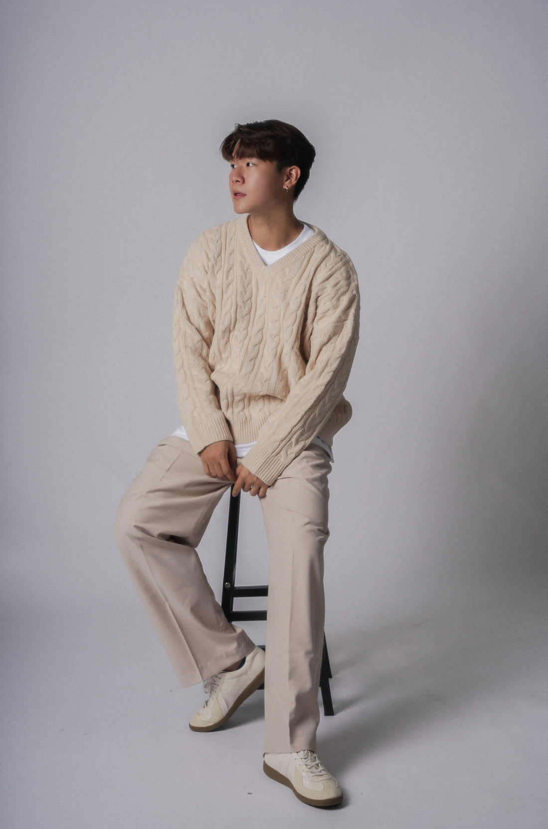 Cable Knit Top-韓國男裝