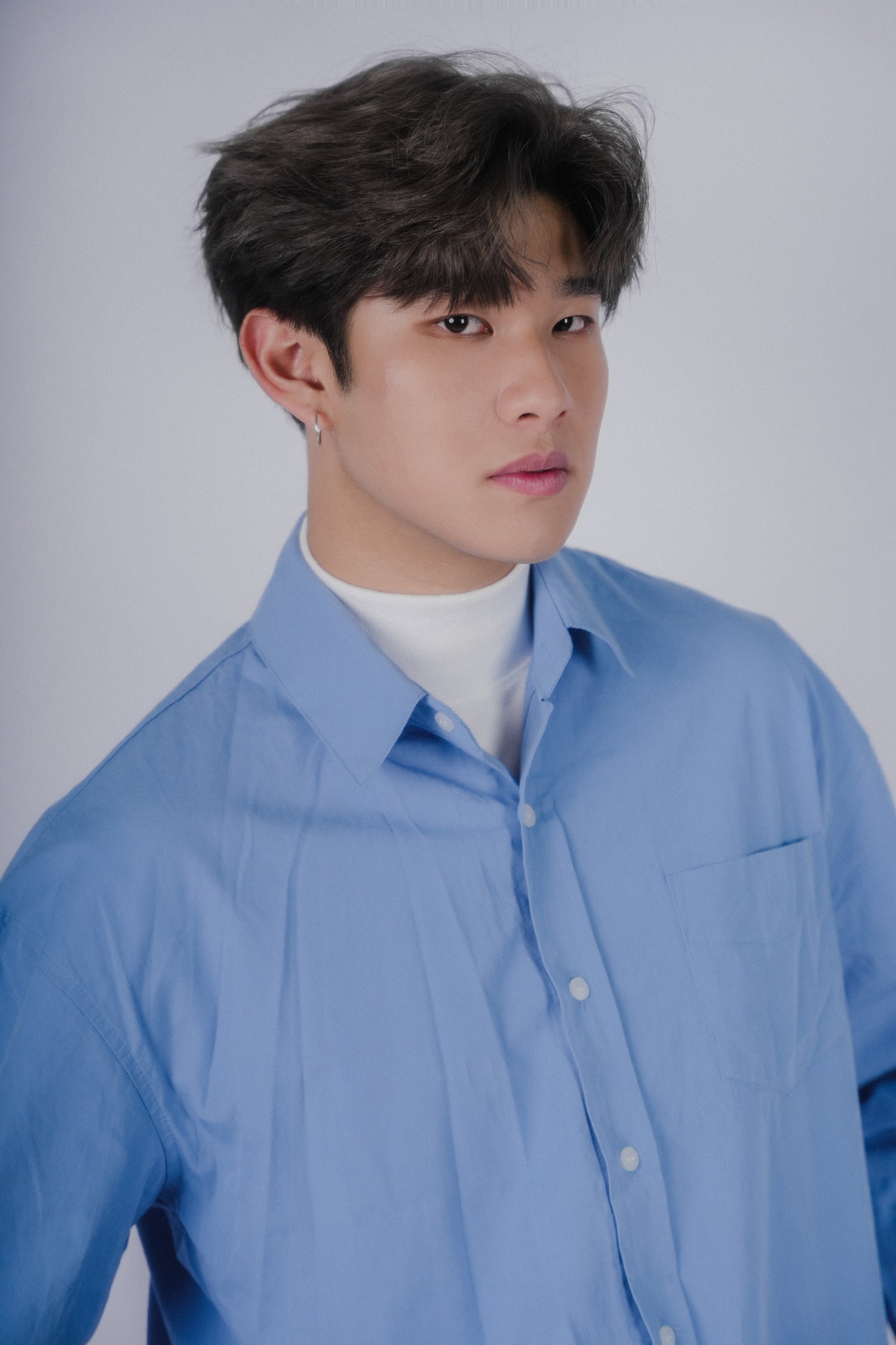 淺藍襯衫Blue Shirt－韓國男裝