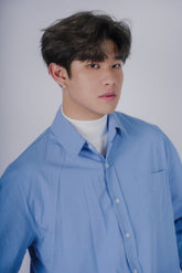 淺藍襯衫Blue Shirt－韓國男裝