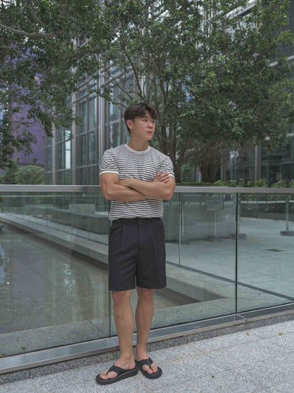 韓國男裝-黑色百搭短褲Black Shorts