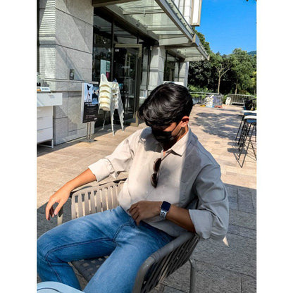 韓國男裝－ Beige Shirt