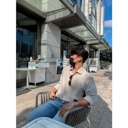 韓國男裝－ Beige Shirt